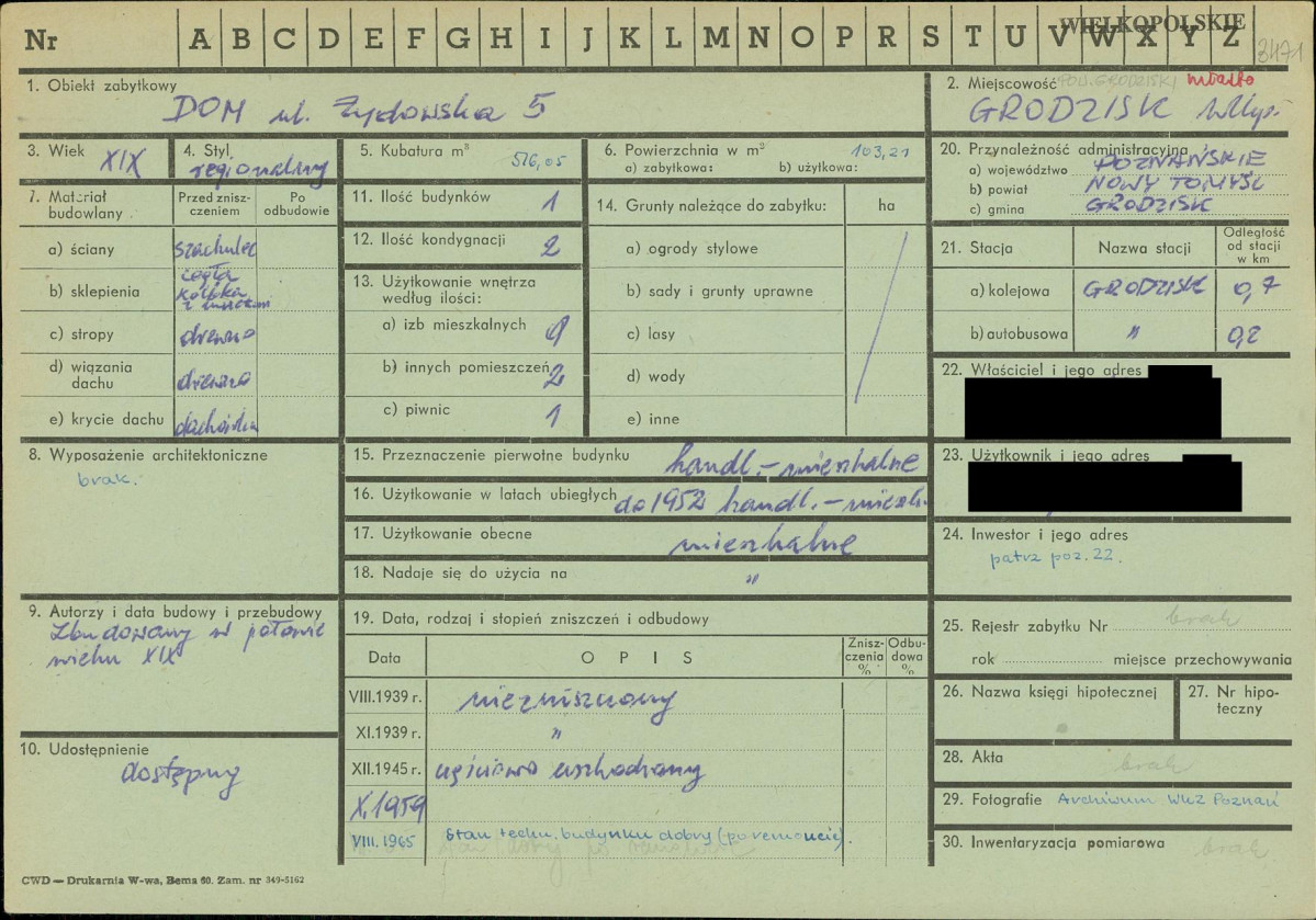KZ - Karta zielona, skan nr 1