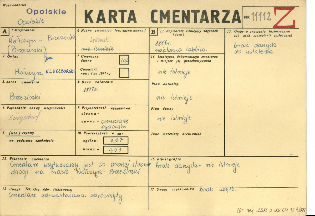 Karta cmentarza, skan nr 1