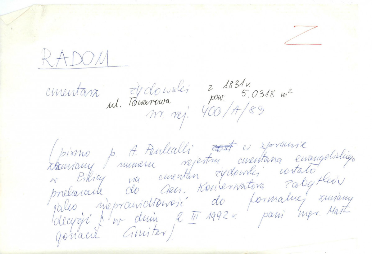 KC - Karta cmentarza, skan nr 5
