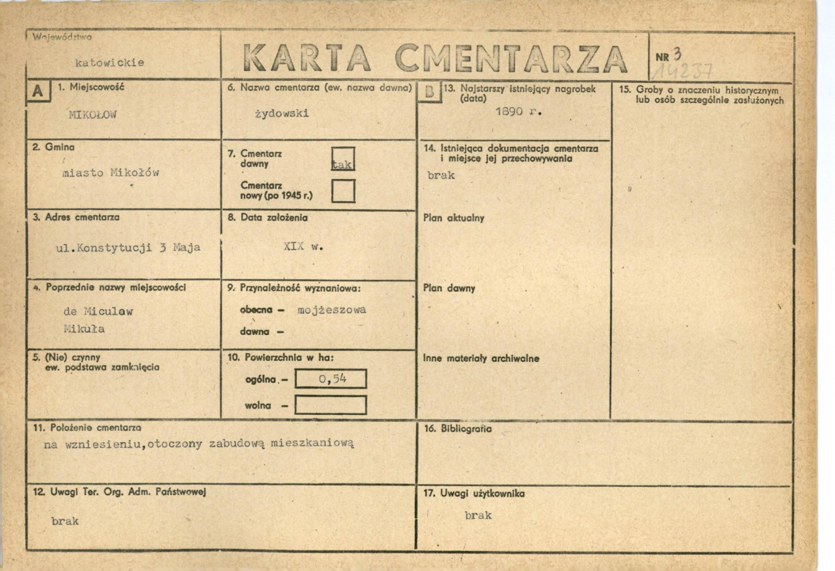 Karta cmentarza, skan nr 1