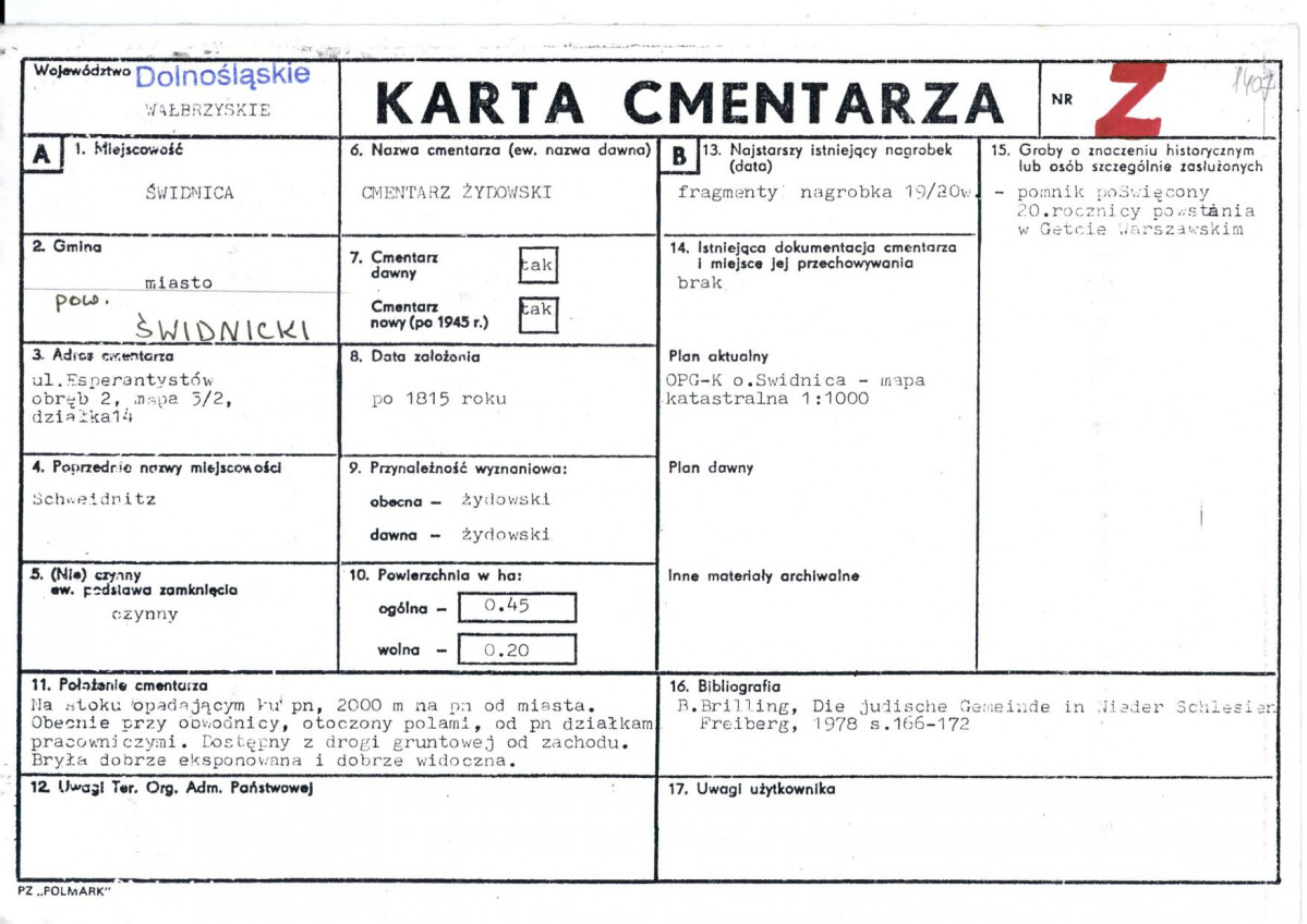 Karta cmentarza, skan nr 1