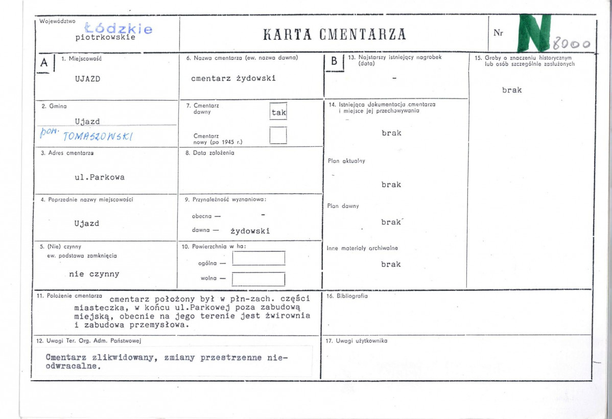 Karta cmentarza, skan nr 1