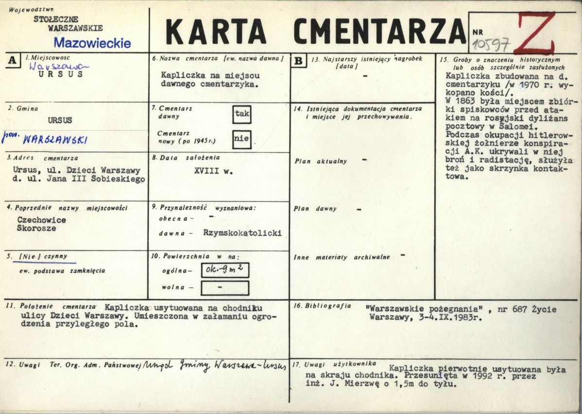 Karta cmentarza, skan nr 1