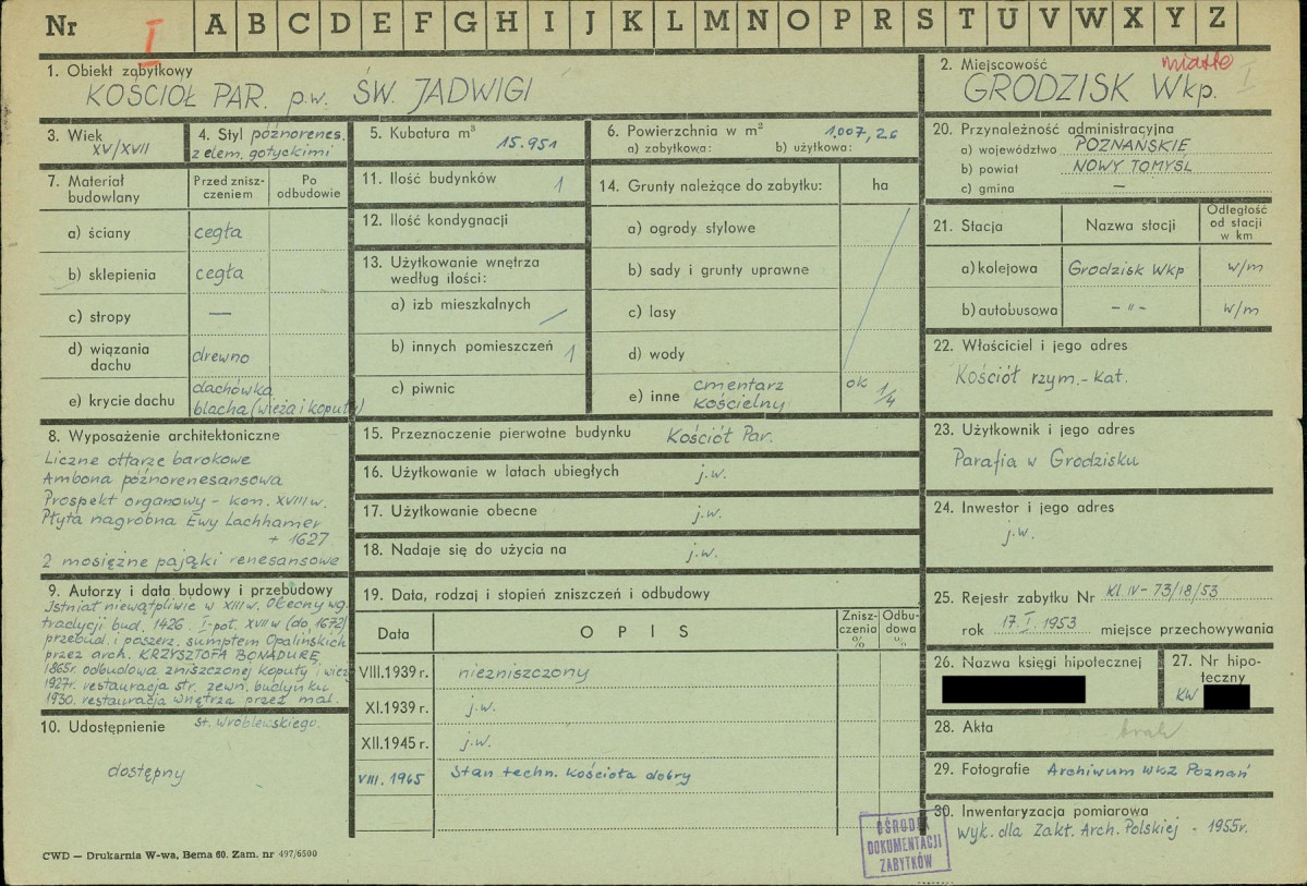 KZ - Karta zielona, skan nr 1