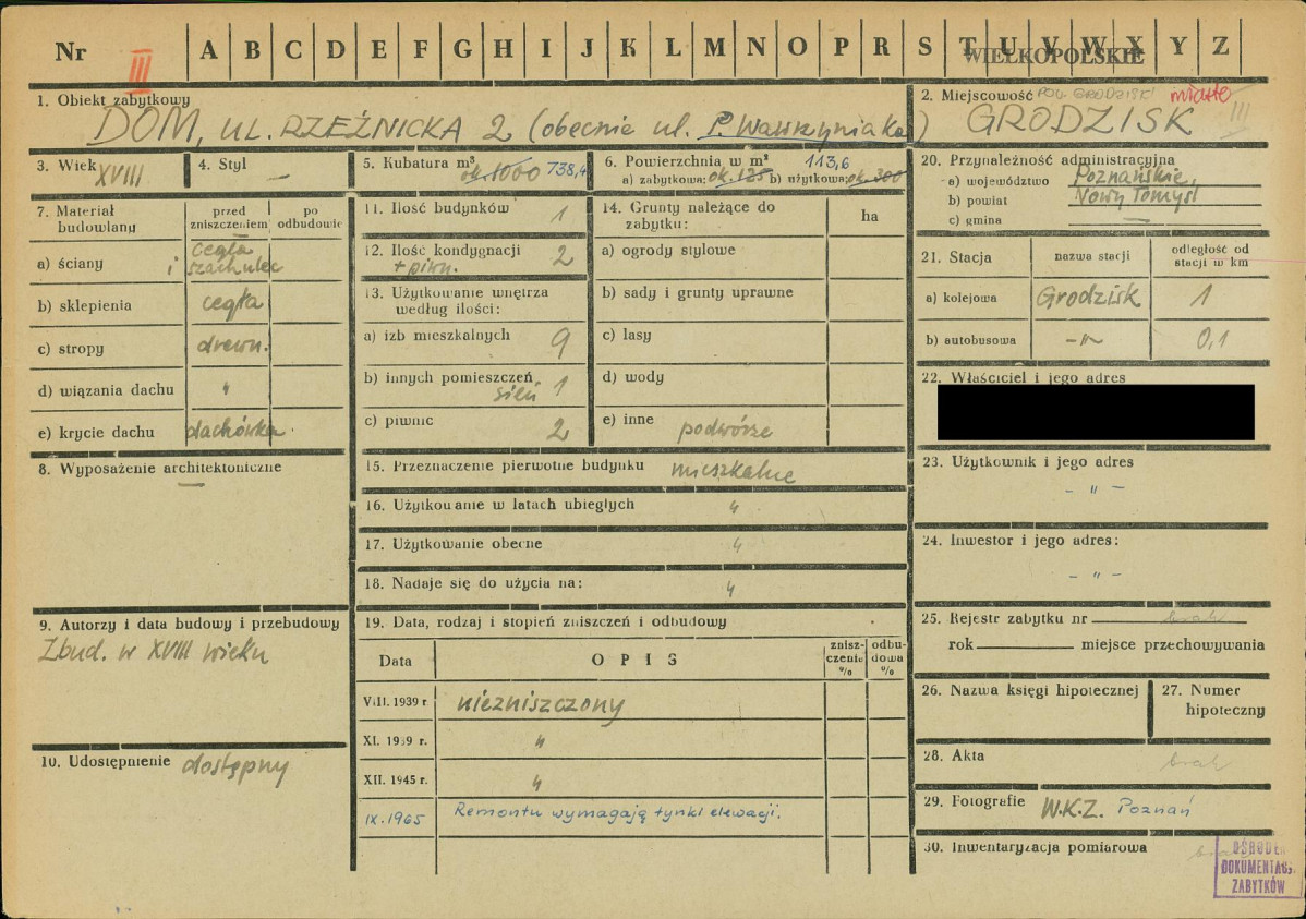 KZ - Karta zielona, skan nr 1