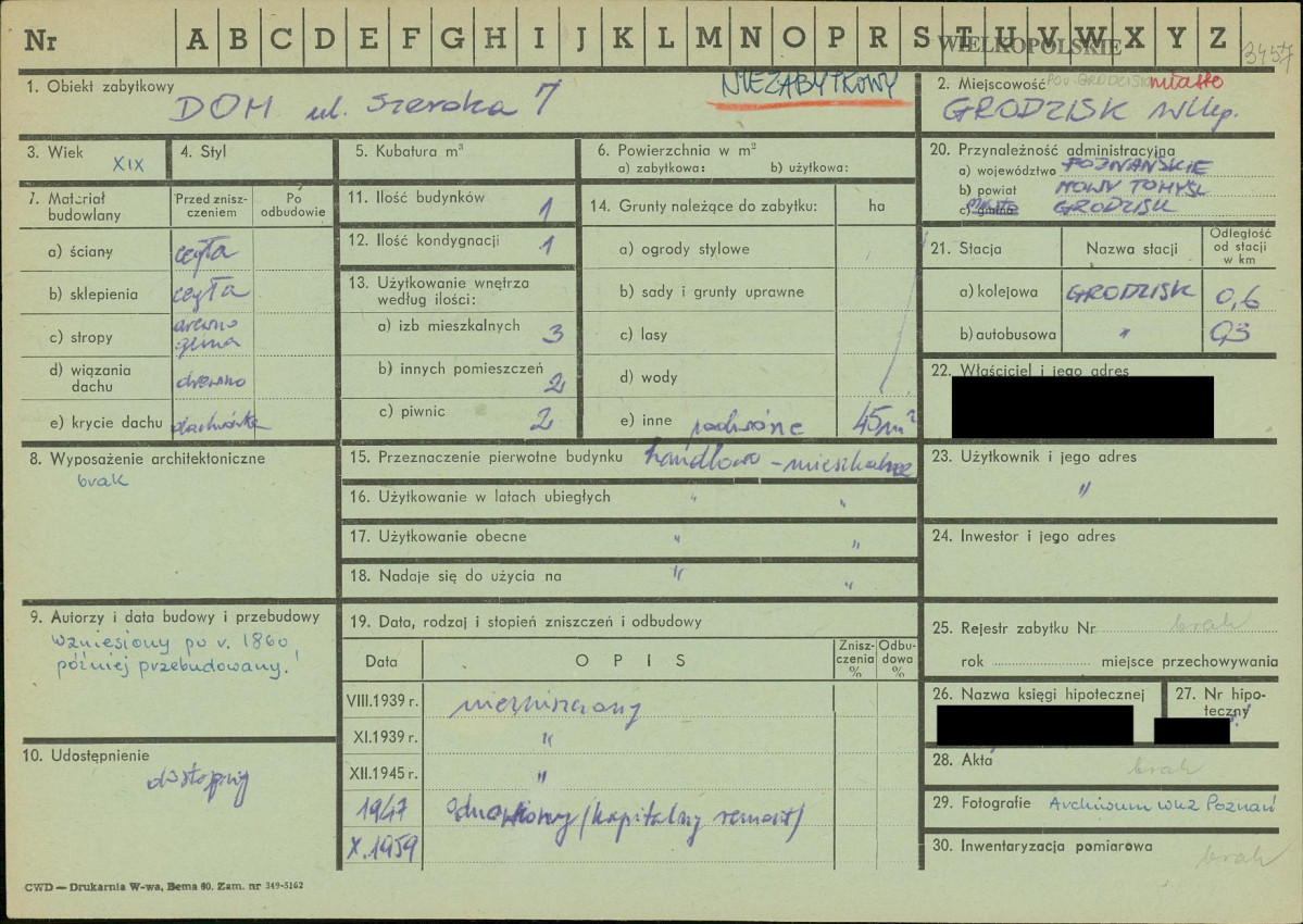KZ - Karta zielona, skan nr 1