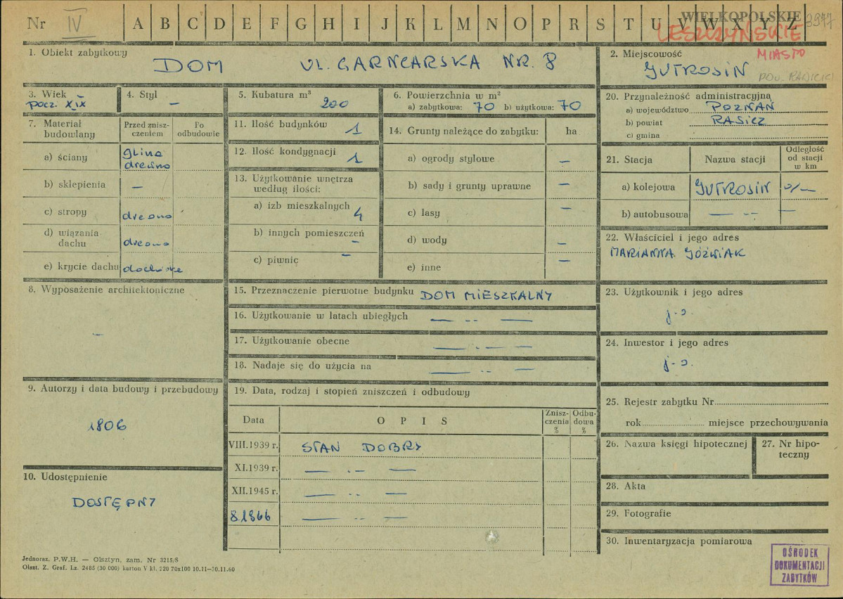 Karta zielona, skan nr 1