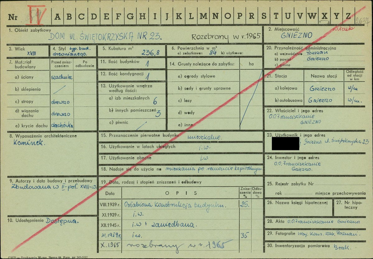 KZ - Karta zielona, skan nr 1