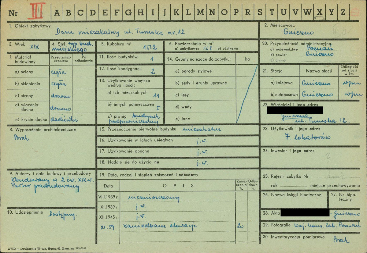 KZ - Karta zielona, skan nr 1
