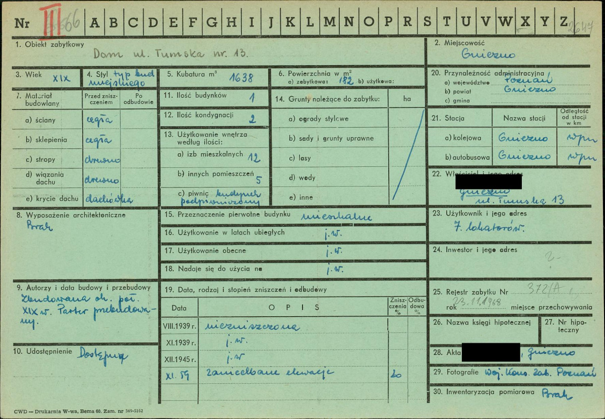 KZ - Karta zielona, skan nr 1