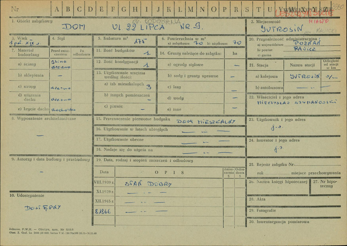 Karta zielona, skan nr 1