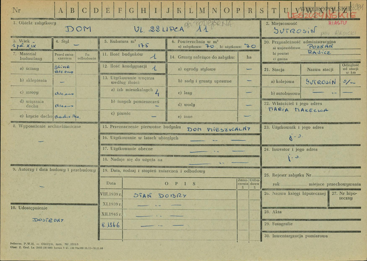 Karta zielona, skan nr 1