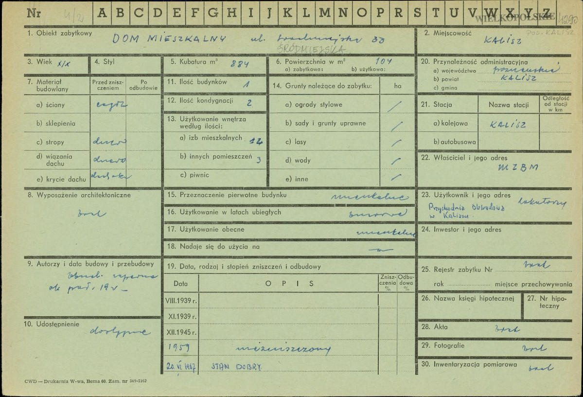 Karta zielona, skan nr 1
