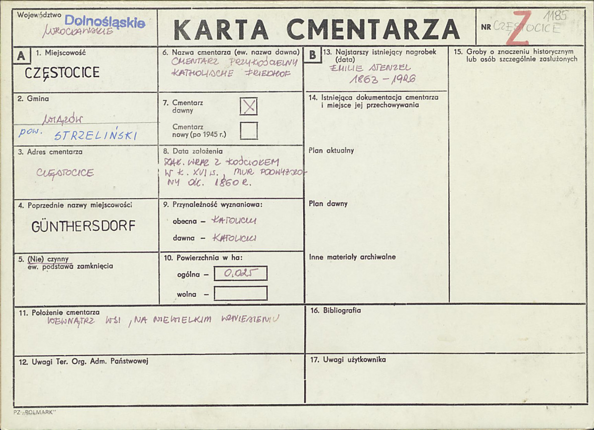 Karta cmentarza, skan nr 1