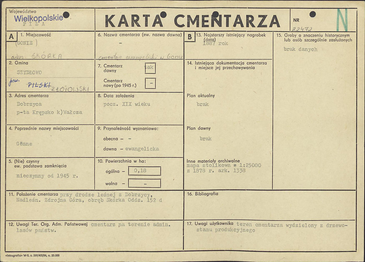 Karta cmentarza, skan nr 1