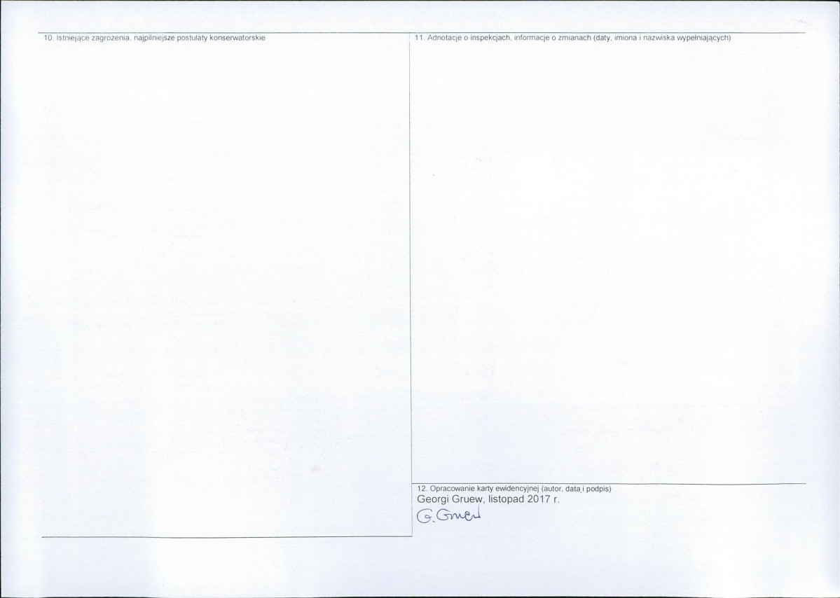 Karta obiektu niewpisanego do rejestru, skan nr 2