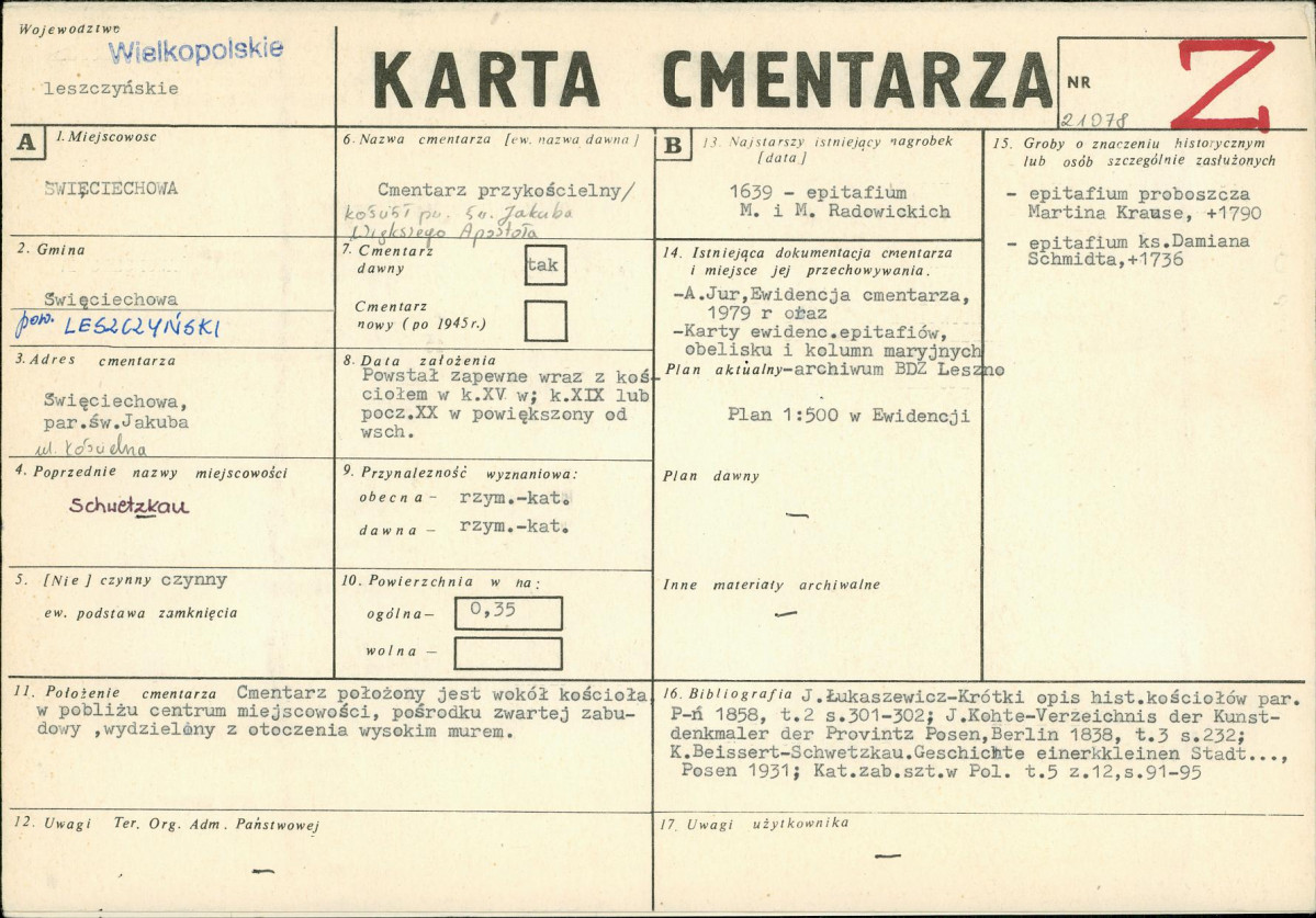 Karta cmentarza, skan nr 1