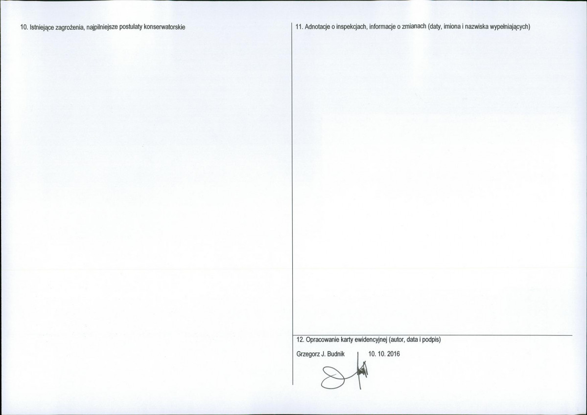 Karta obiektu niewpisanego do rejestru, skan nr 2