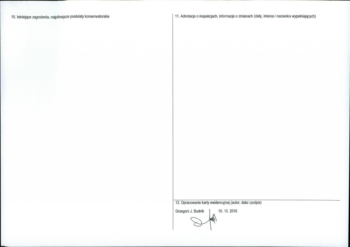 Karta obiektu niewpisanego do rejestru, skan nr 2