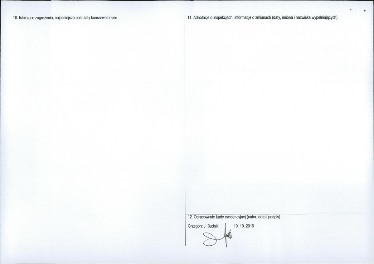 Karta obiektu niewpisanego do rejestru, skan nr 2