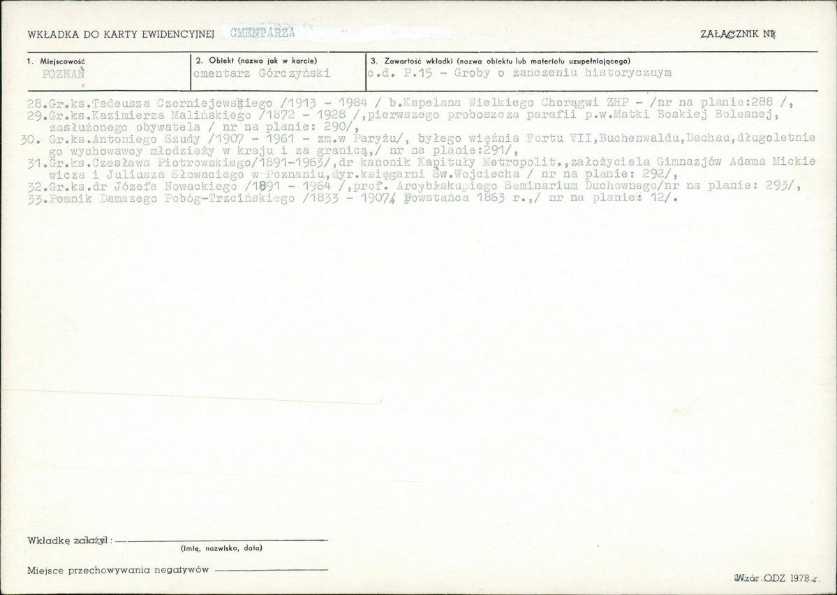 Karta cmentarza, skan nr 6