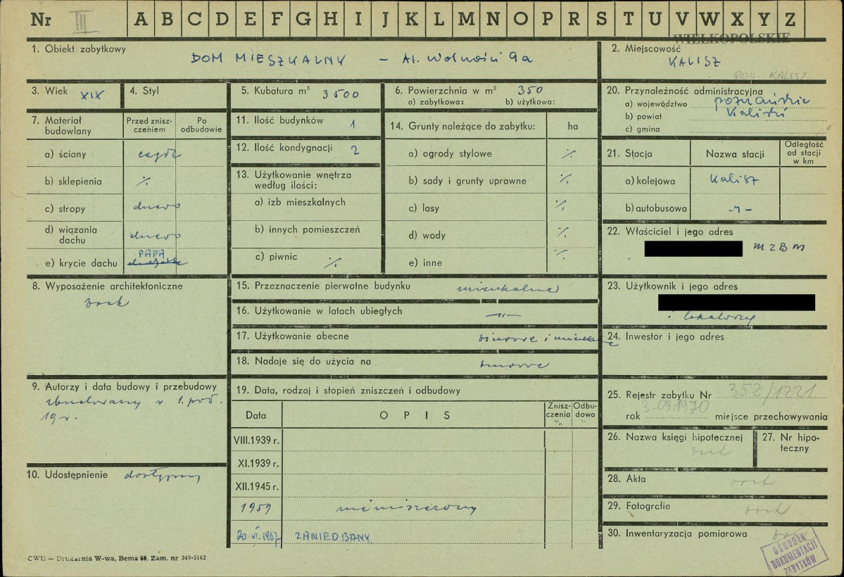 KZ - Karta zielona, skan nr 1