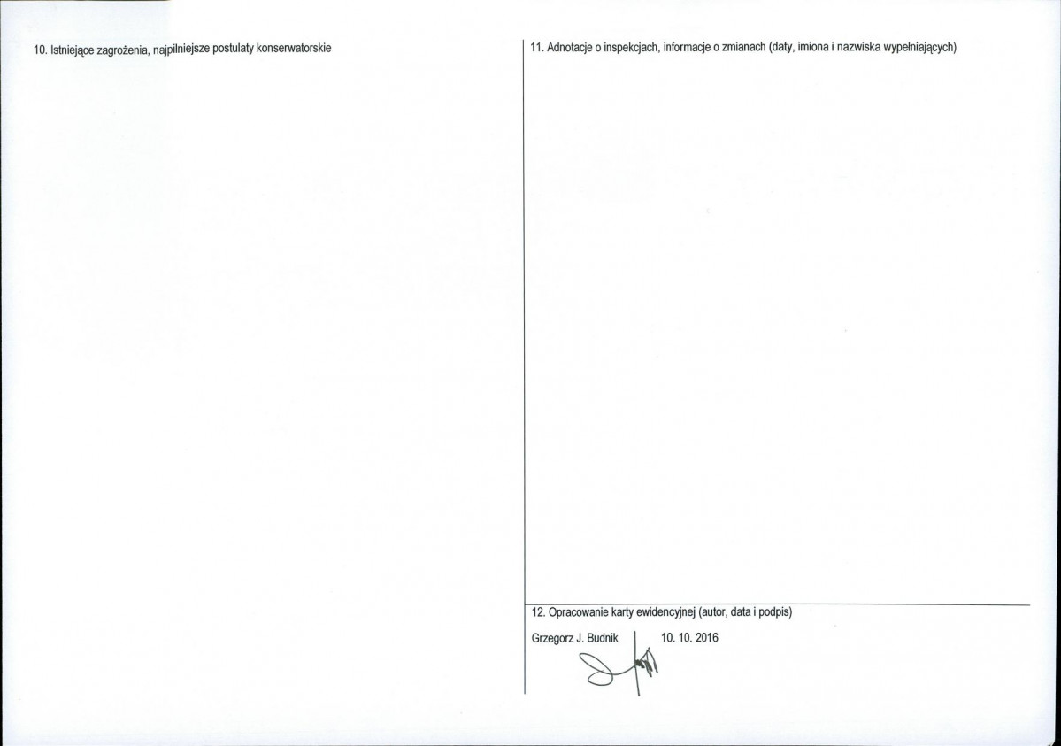 Karta obiektu niewpisanego do rejestru, skan nr 2
