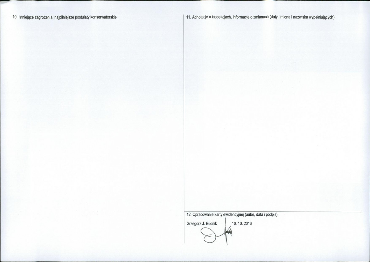 Karta obiektu niewpisanego do rejestru, skan nr 2