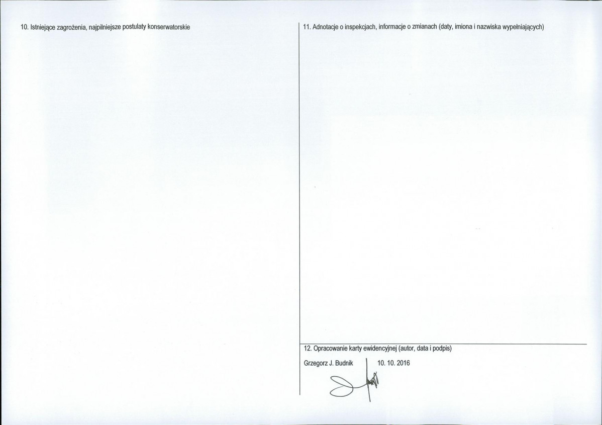 Karta obiektu niewpisanego do rejestru, skan nr 2
