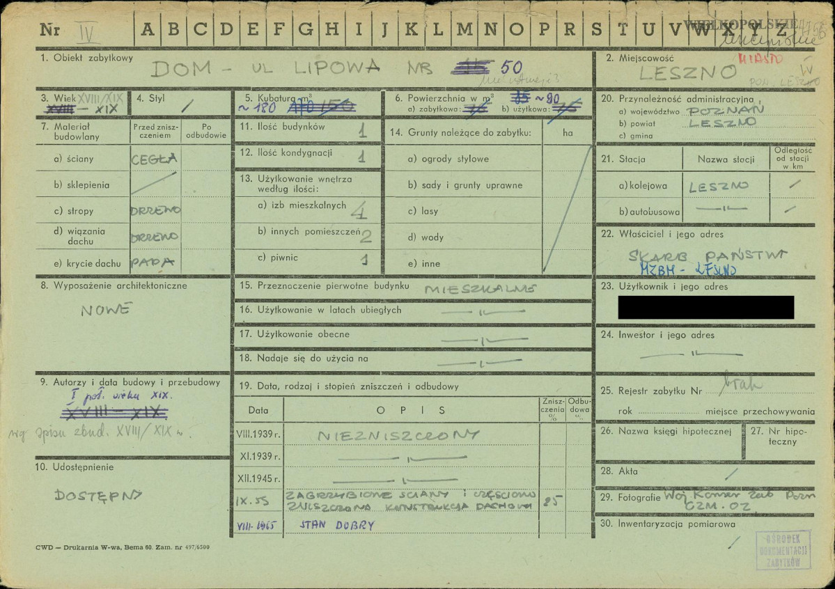 KZ - Karta zielona, skan nr 1
