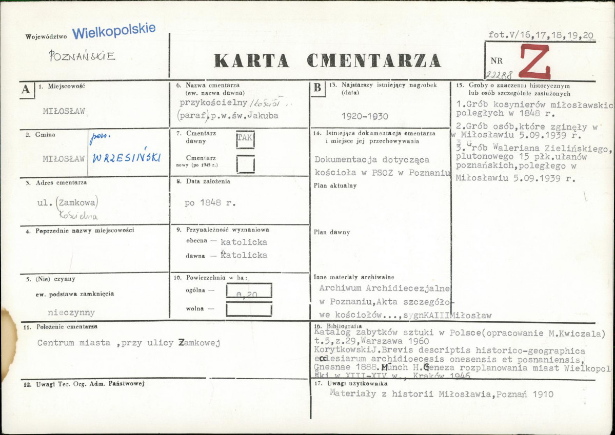 Karta cmentarza, skan nr 1