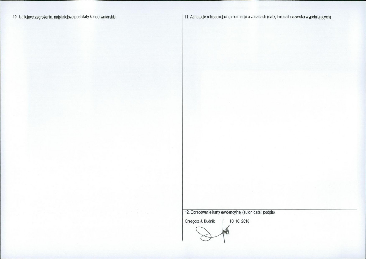 Karta obiektu niewpisanego do rejestru, skan nr 2