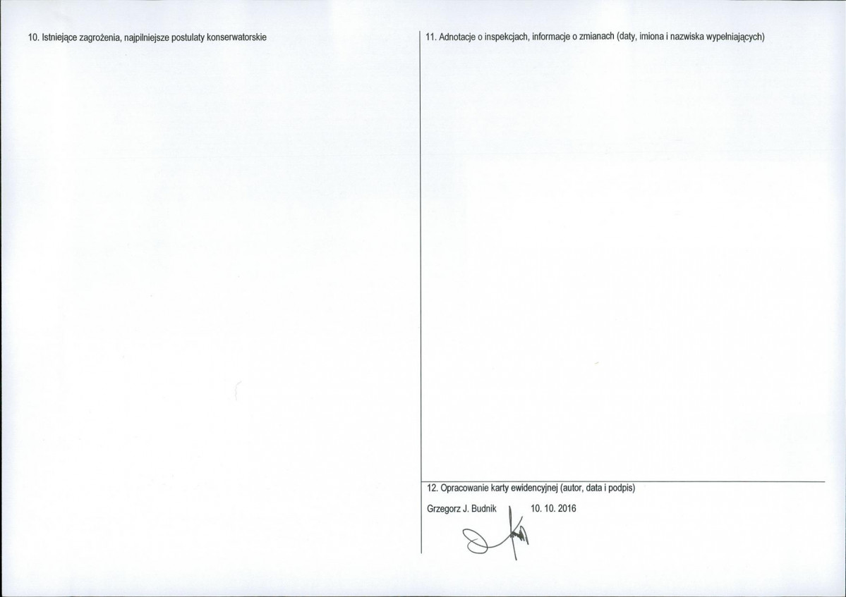 Karta obiektu niewpisanego do rejestru, skan nr 2