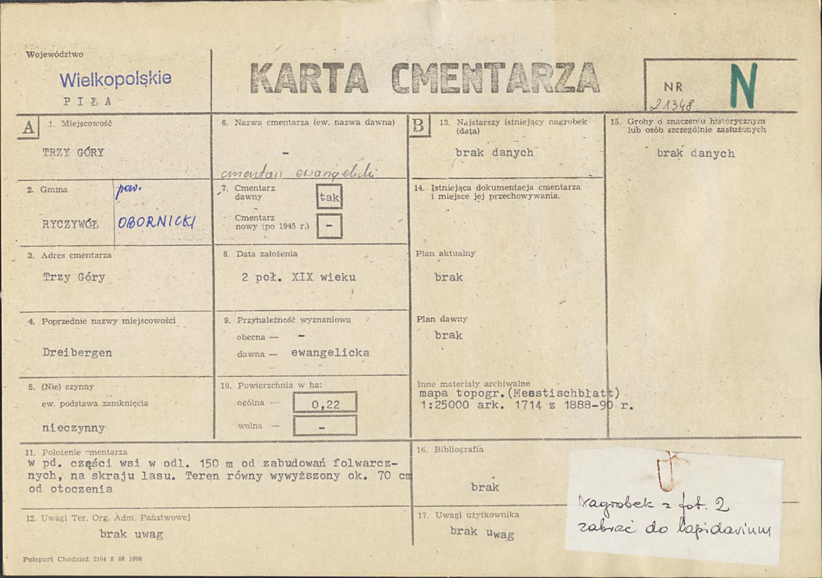 Karta cmentarza, skan nr 1