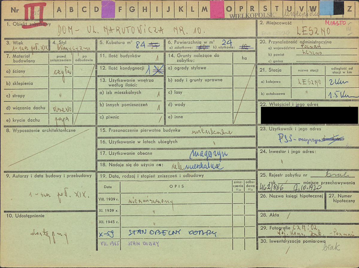 KZ - Karta zielona, skan nr 1