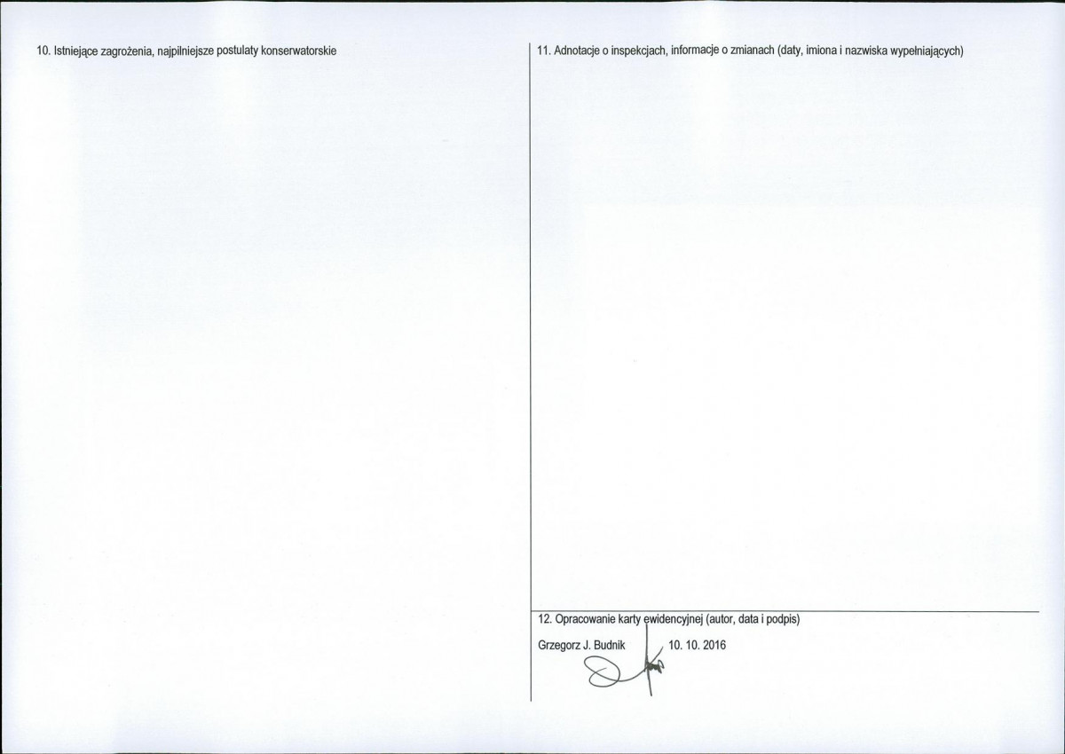 Karta obiektu niewpisanego do rejestru, skan nr 2