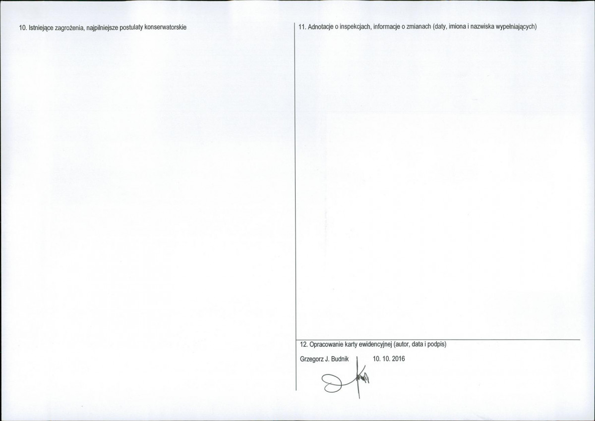 Karta obiektu niewpisanego do rejestru, skan nr 2
