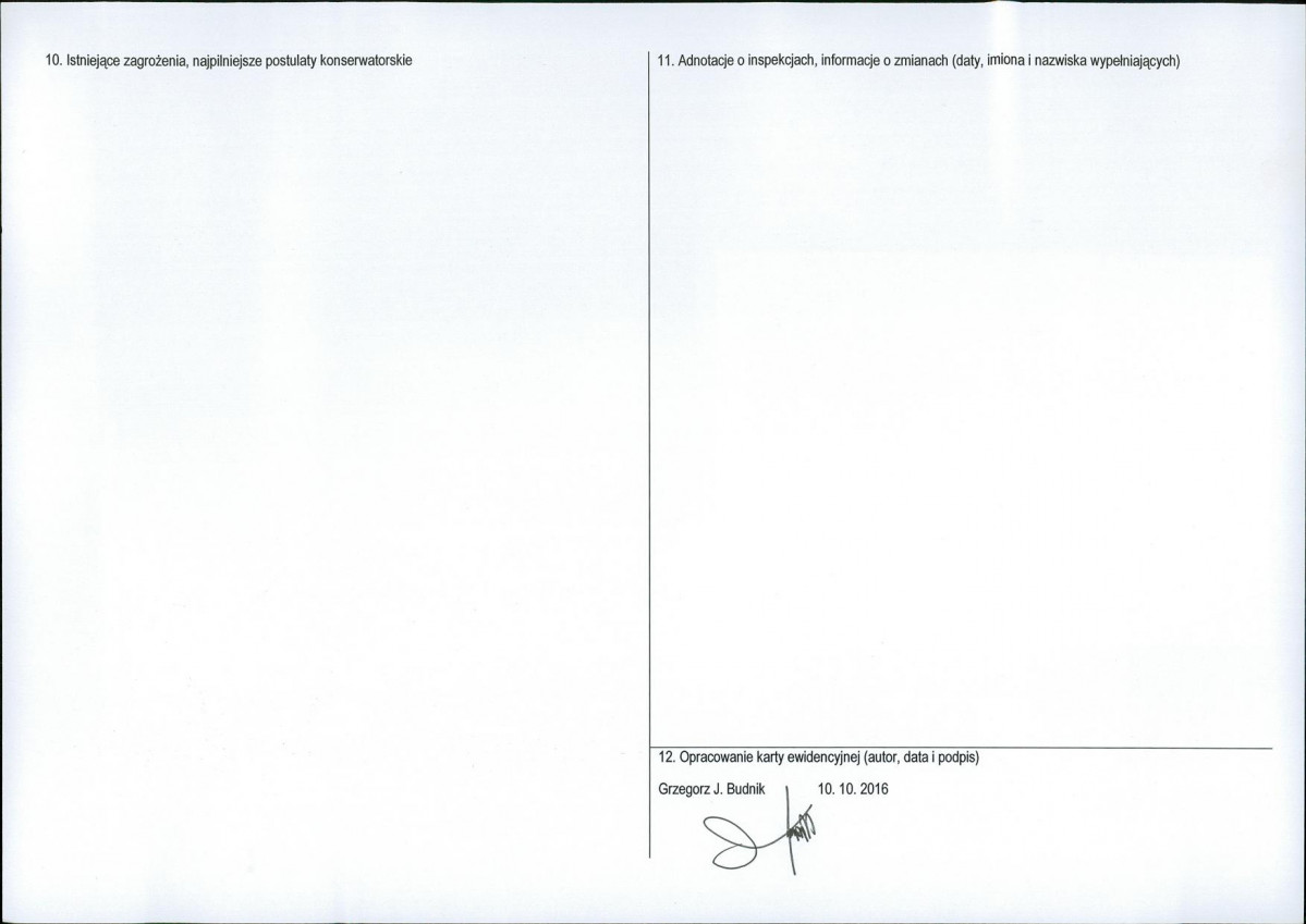 Karta obiektu niewpisanego do rejestru, skan nr 2
