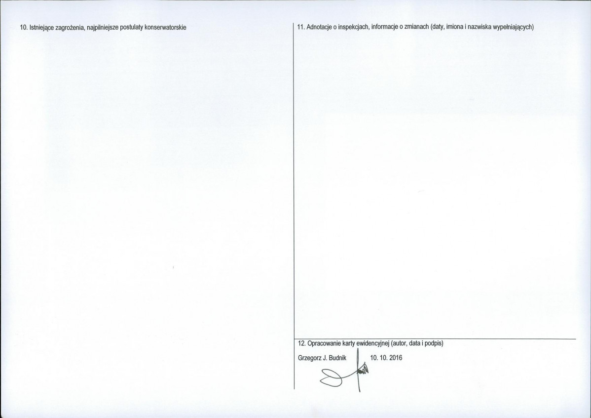 Karta obiektu niewpisanego do rejestru, skan nr 2