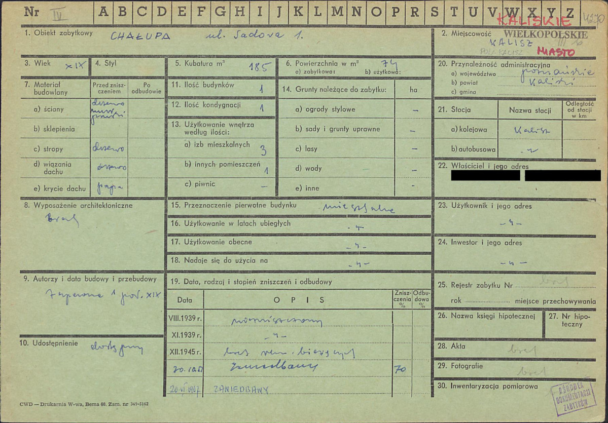 KZ - Karta zielona, skan nr 1