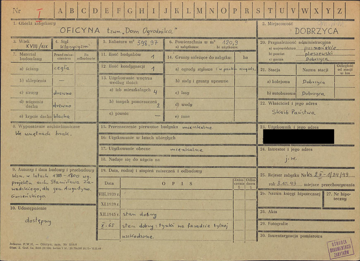 KZ - Karta zielona, skan nr 1