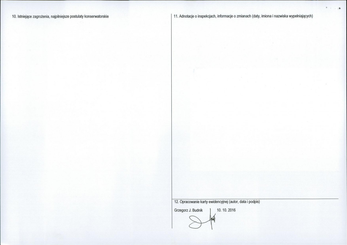 Karta obiektu niewpisanego do rejestru, skan nr 2