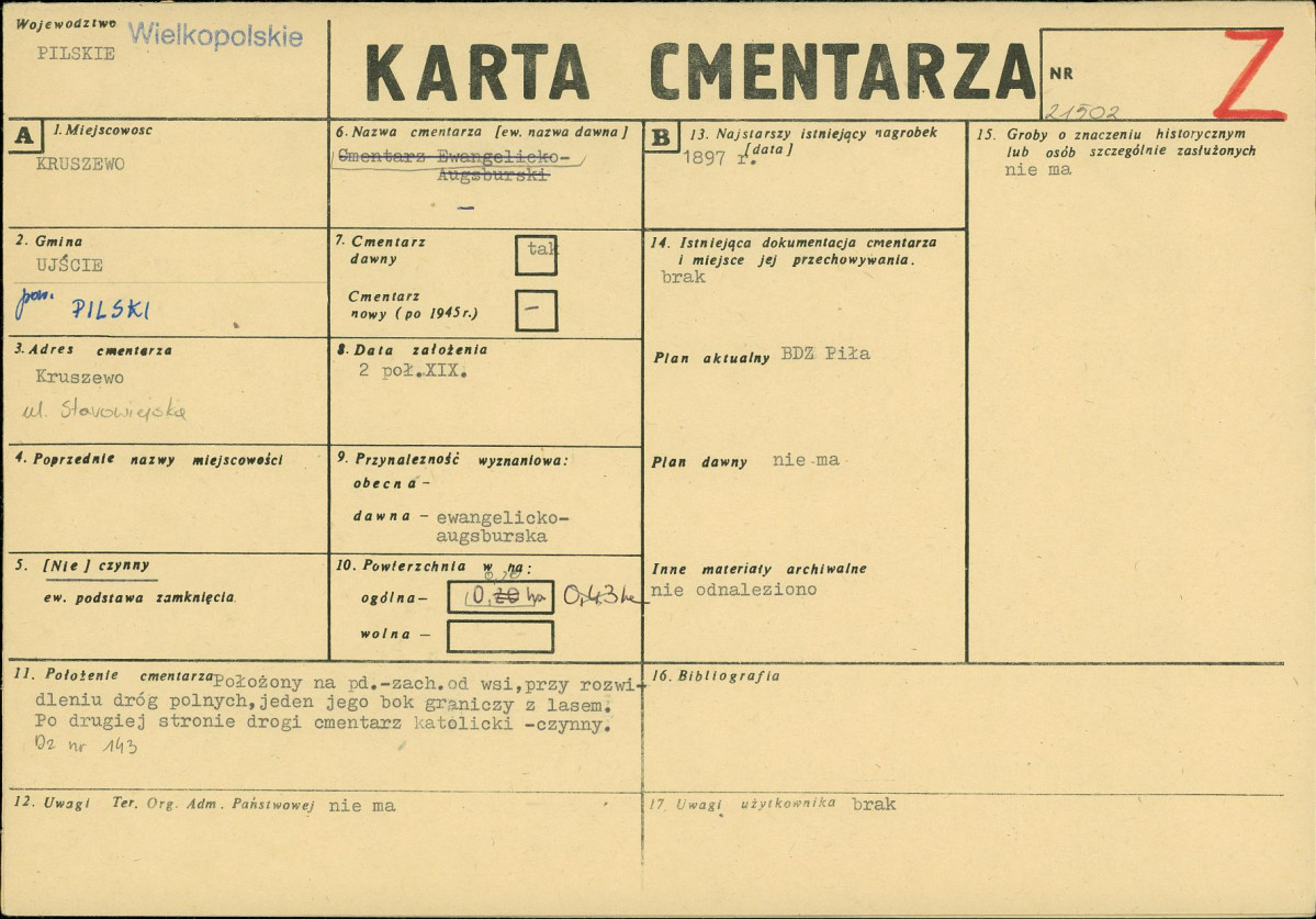 Karta cmentarza, skan nr 1