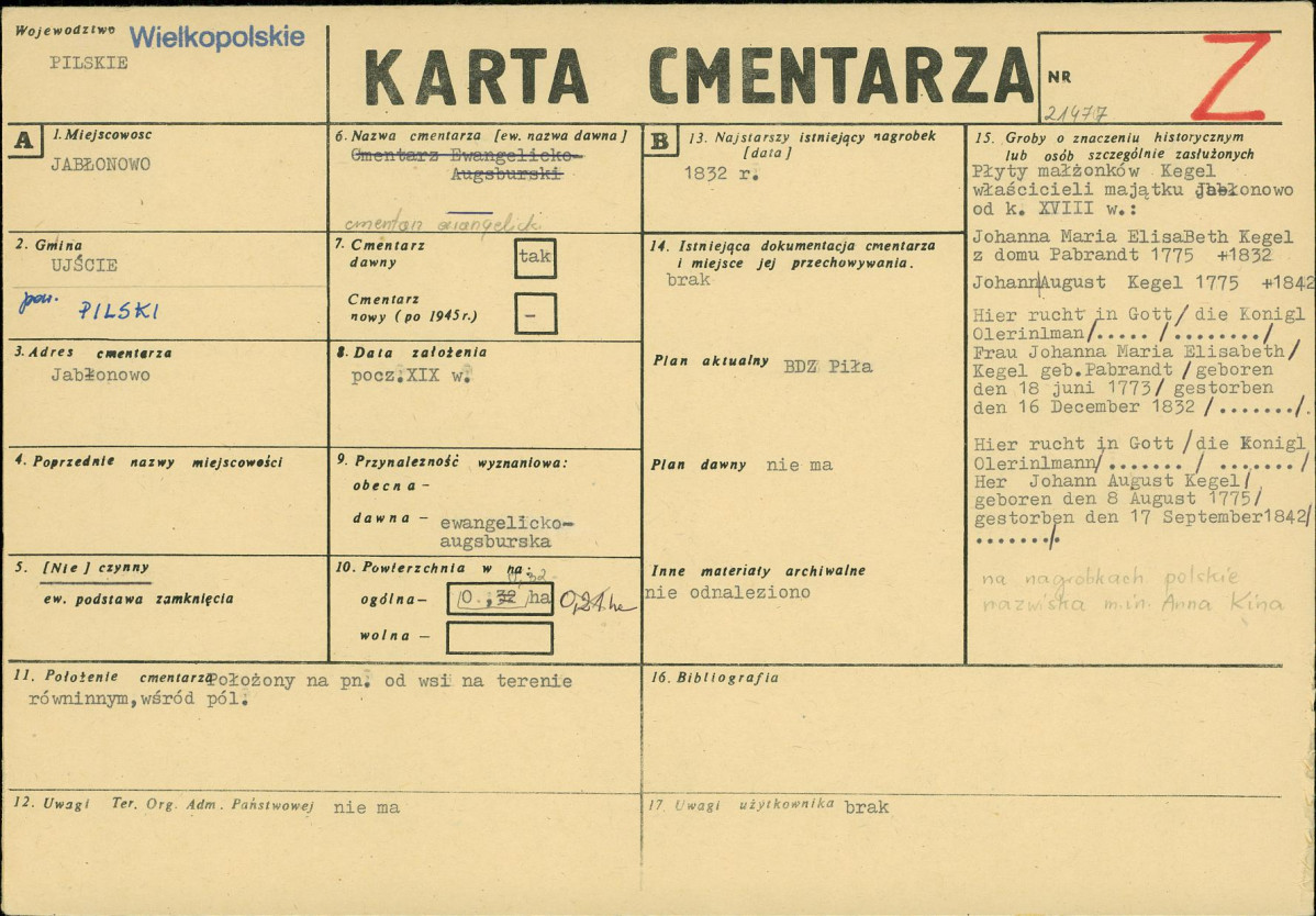 Karta cmentarza, skan nr 1