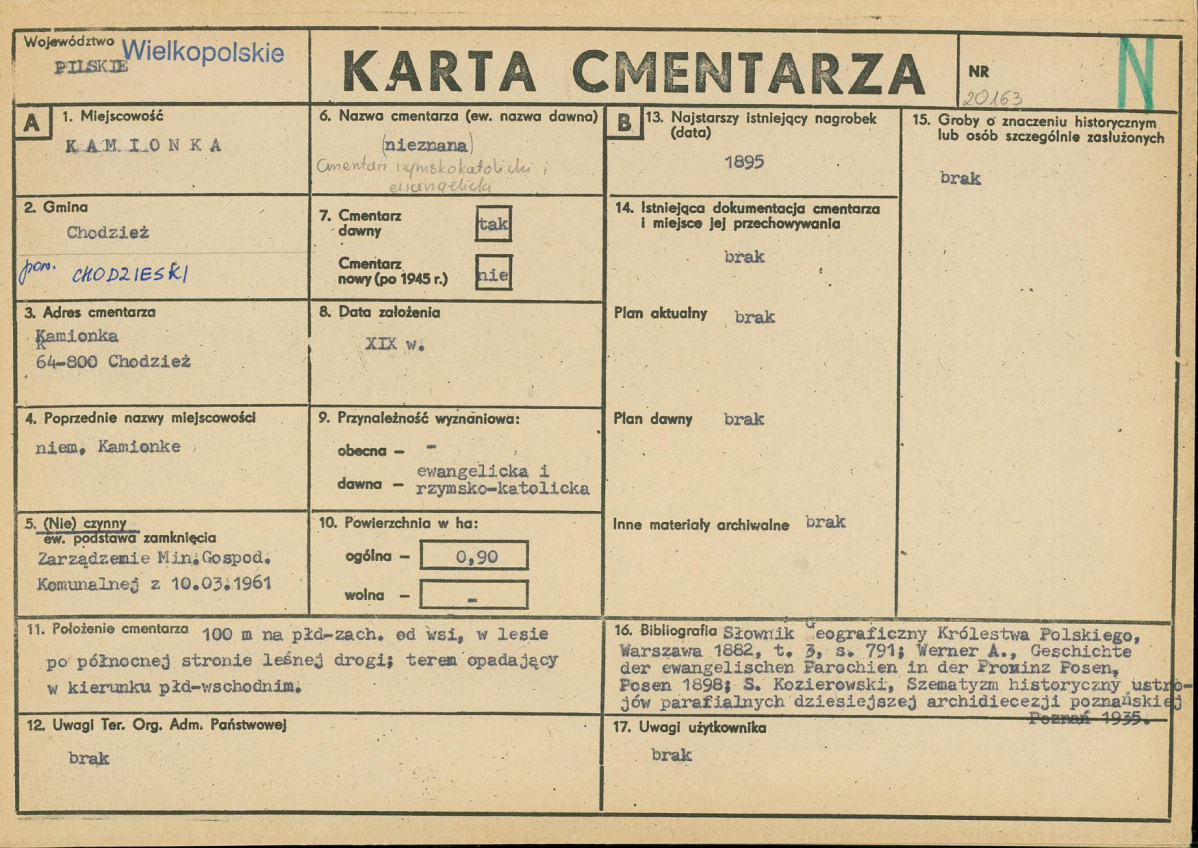 Karta cmentarza, skan nr 1