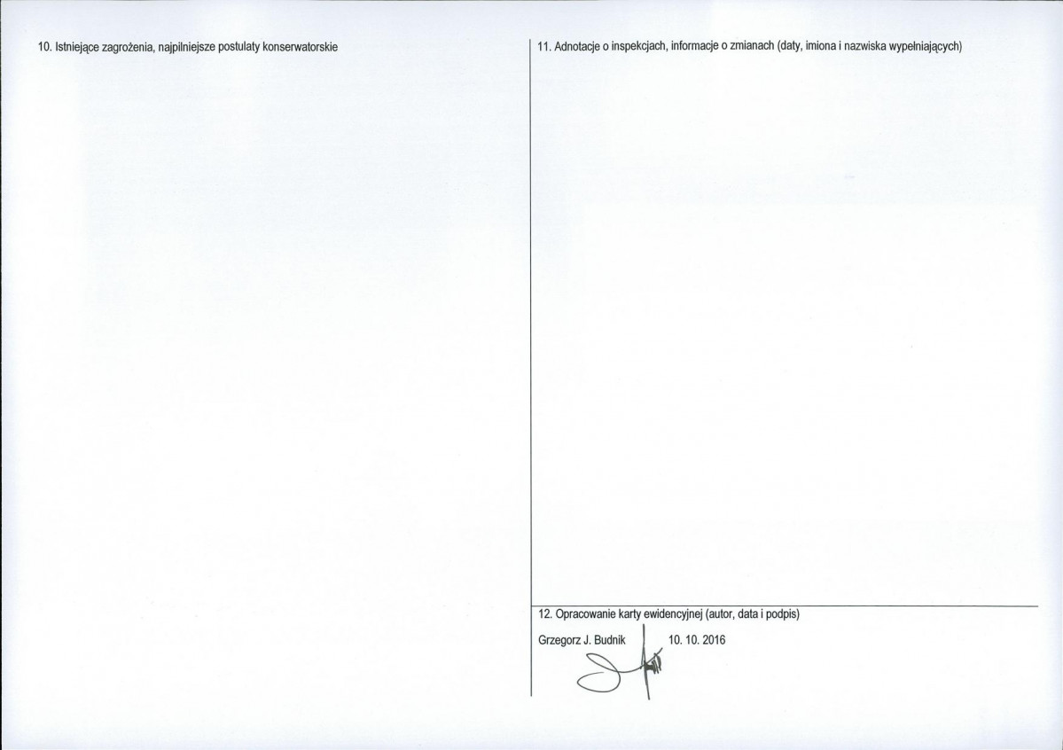 Karta obiektu niewpisanego do rejestru, skan nr 2