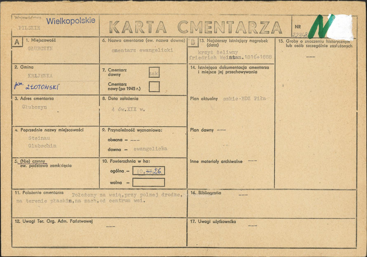 Karta cmentarza, skan nr 1