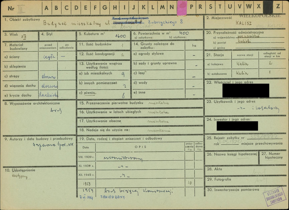 KZ - Karta zielona, skan nr 1