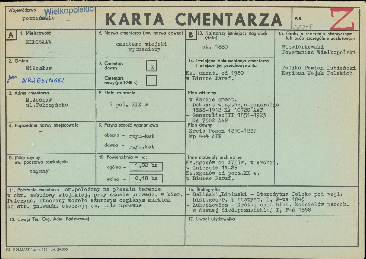Karta cmentarza, skan nr 1
