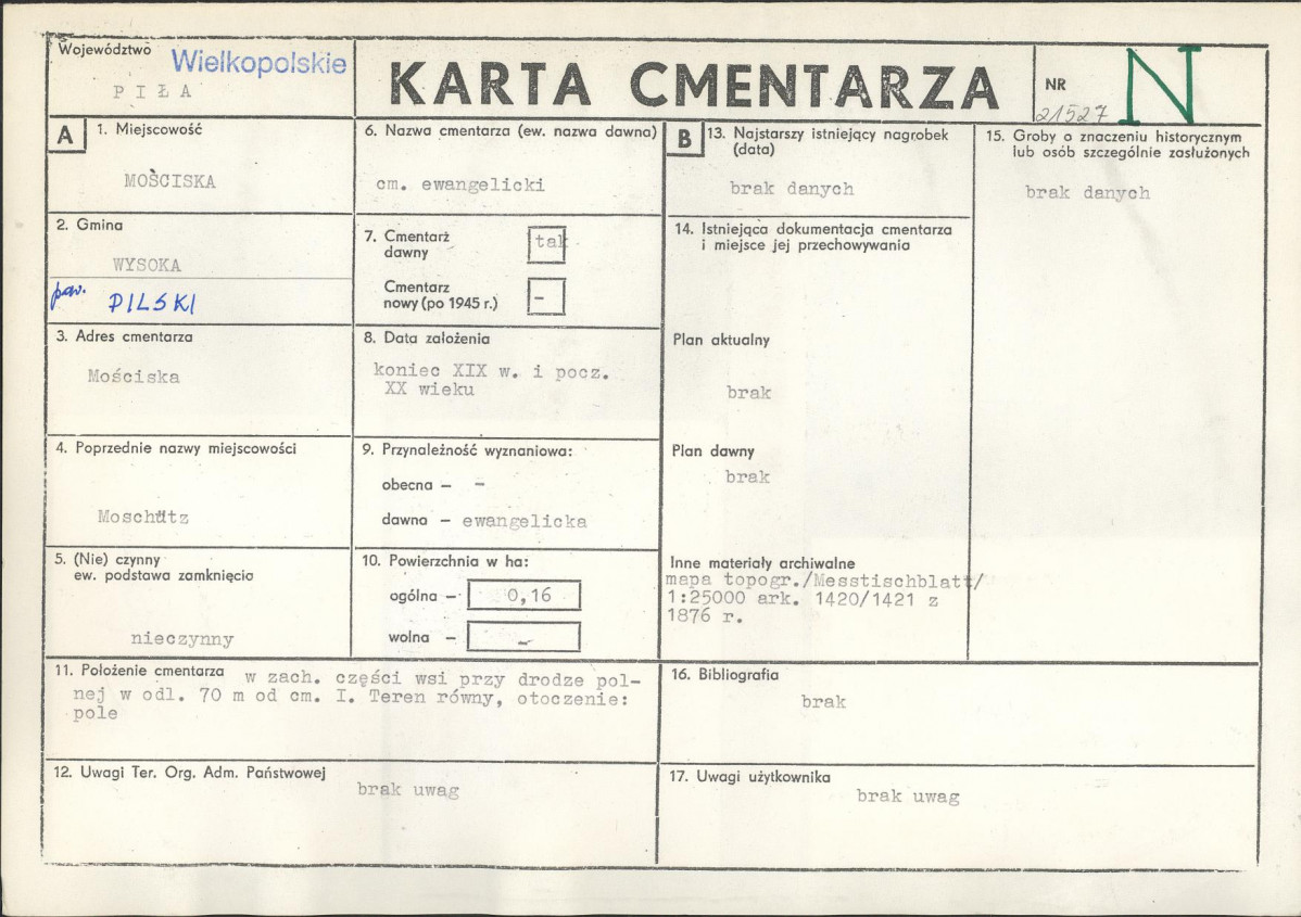Karta cmentarza, skan nr 1